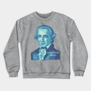 Emmanuel Kant Portrait and Quote Crewneck Sweatshirt